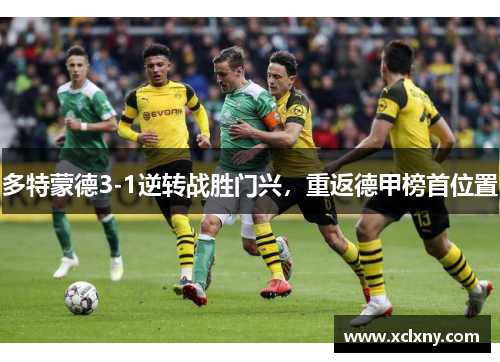 多特蒙德3-1逆转战胜门兴，重返德甲榜首位置
